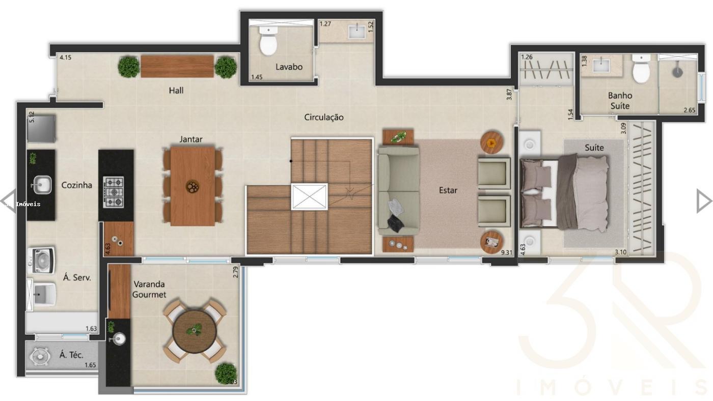 Apartamento, 3 quartos, 91 m² - Foto 4